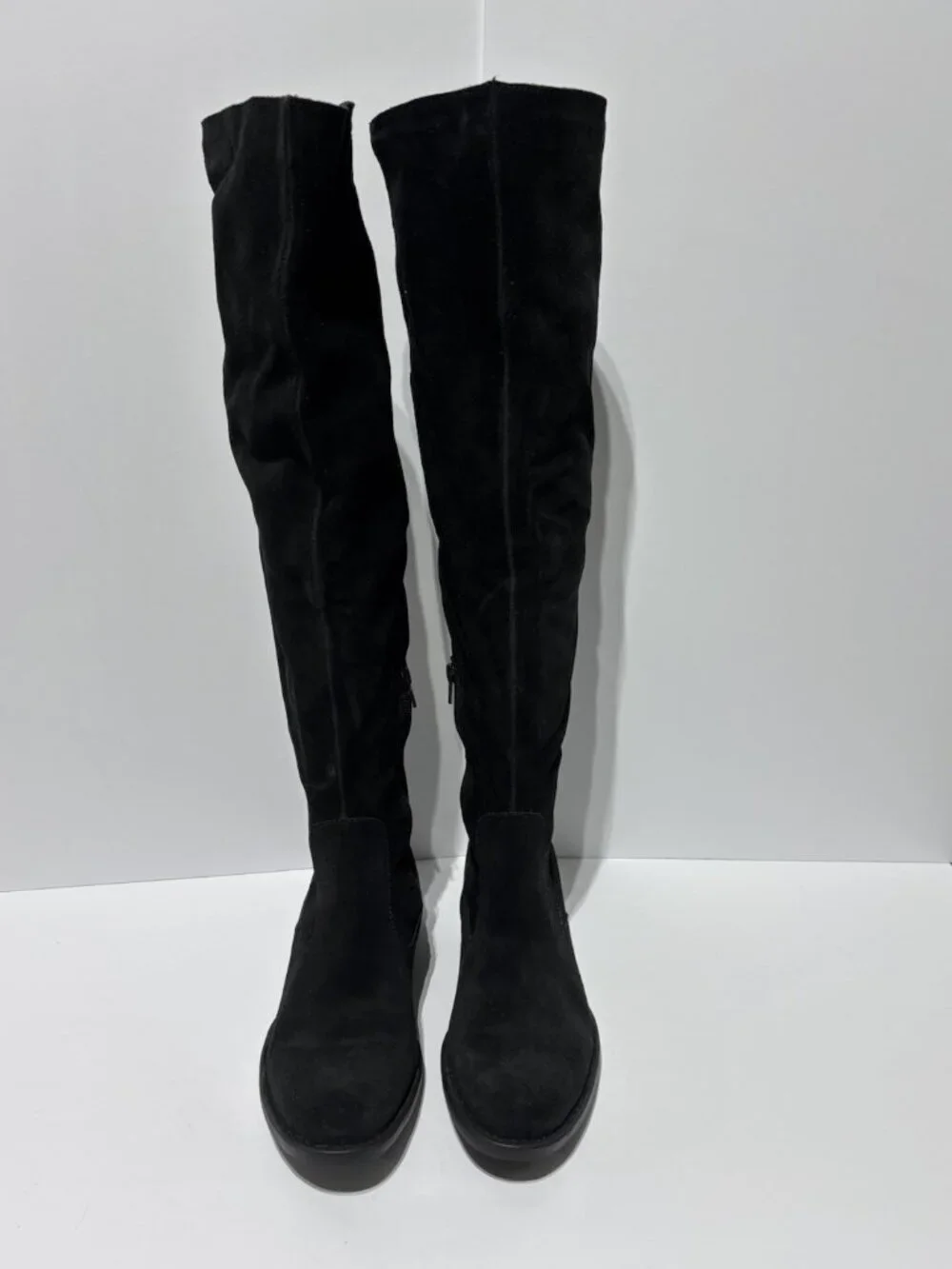 Born Women’s Cricket Black Suede Over The Knee Boots, Size 8.5 M